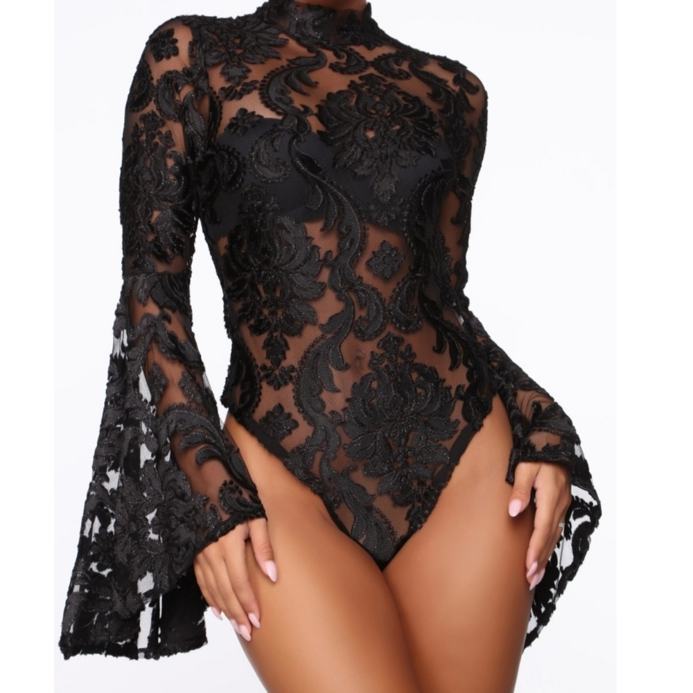 FashionNova mesh bodysuit